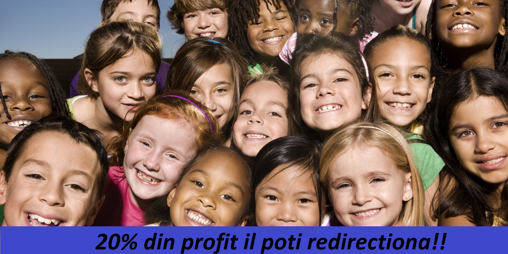 Portrait of happy kids, smiling, outdoors